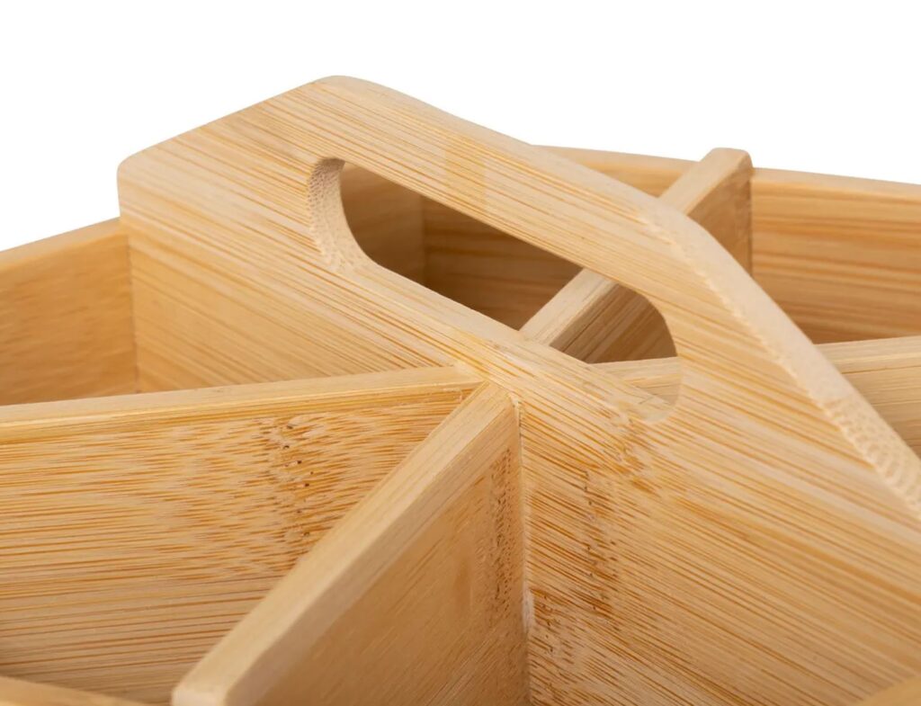 Για Το Τσάι Σας Tea Rotating Bamboo Organizer 190036