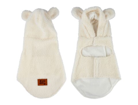 Για Τους Τετράποδους Μας Φίλους Curly Fleece Cuddly Jacket L/40Cm Ecru Wooly