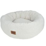 Για Τους Τετράποδους Μας Φίλους Polyester Curly Fleece Round Cushion D55*H20Cm Ecr