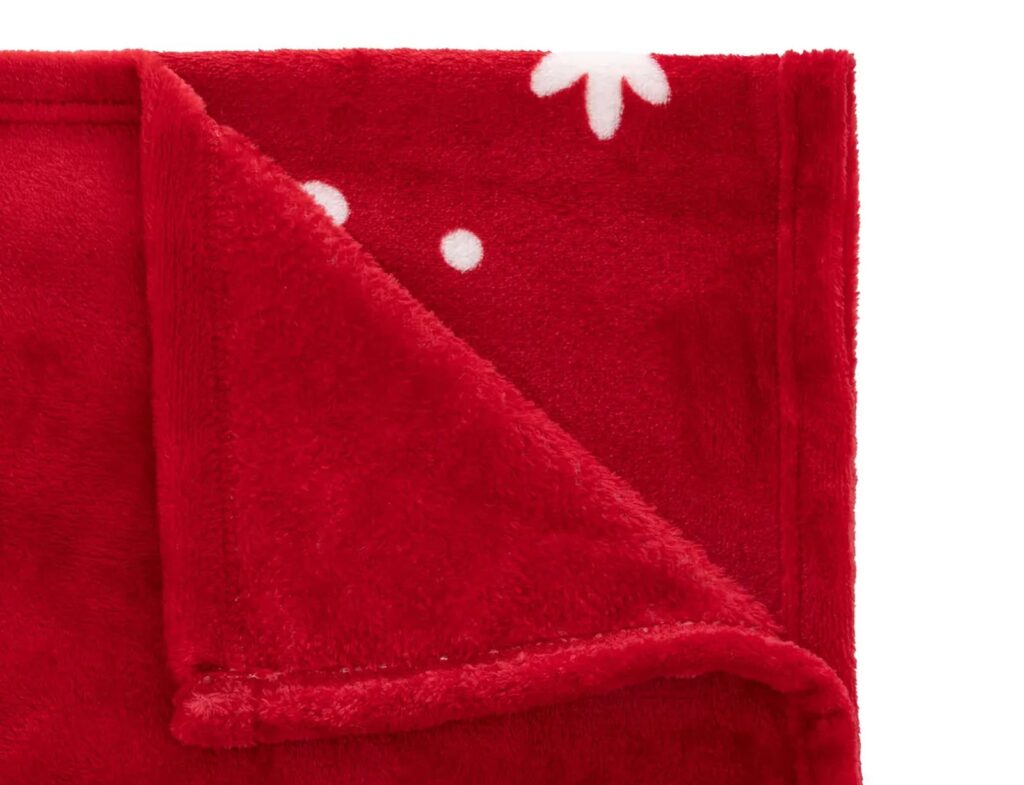 Γιορτινή Κουβέρτα Red Blanket Merry Xmas 130X180 Atmosphera 191559