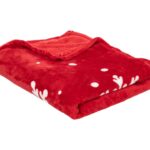 Γιορτινή Κουβέρτα Red Blanket Merry Xmas 130X180 Atmosphera 191559