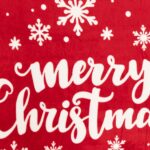 Γιορτινή Κουβέρτα Red Blanket Merry Xmas 130X180 Atmosphera 191559