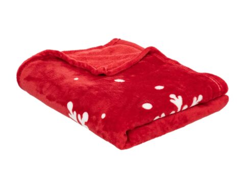 Γιορτινή Κουβέρτα Red Blanket Merry Xmas 130X180 Atmosphera 191559