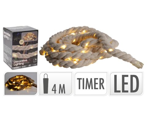 Γιρλάντες Απο Σχοινί Light Chain Rope With 6O Micro Af5300190