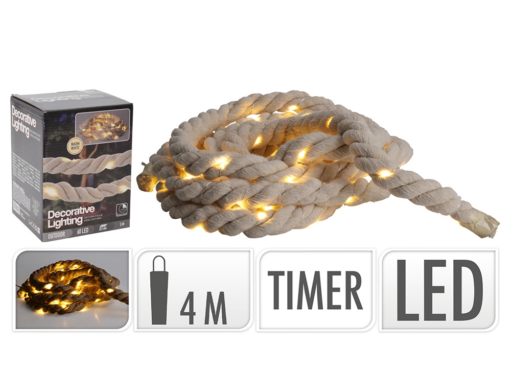 Γιρλάντες Απο Σχοινί Light Chain Rope With 6O Micro Af5300190
