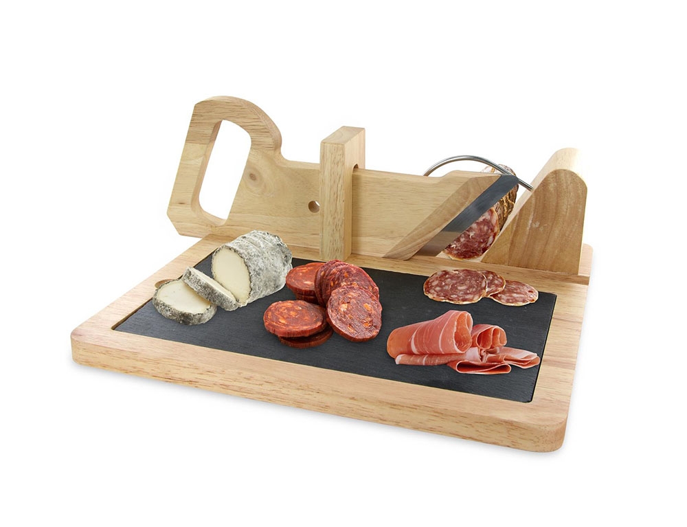 Γκιλοτίνες Αλλαντικών Trancheuse A Charcuterie Avec Plateau Ardoise M4 K