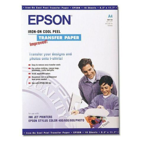 Γυαλιστερό Φωτογραφικό Χαρτί Epson Λευκό A4 10 Φύλλα