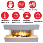 Ηλεκτρικά Τζάκια Heater Wall Toronto 230V 2000W Classic Fire 17Led