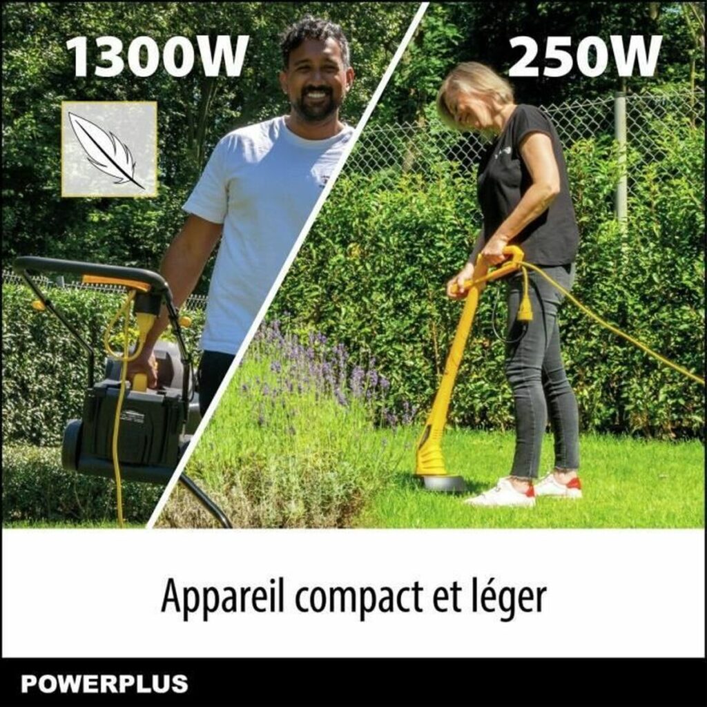 Ηλεκτρικό Χλοοκοπτικό Powerplus POWXG62205T 1300 W 220-240 V 32 cm 32 L