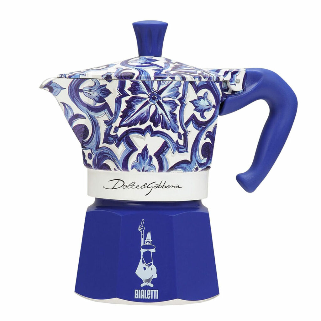 Ιταλικη καφετιερα Bialetti MOKA D&G BLU MEDIT. 3T Μπλε Αλουμίνιο 3 Kopper