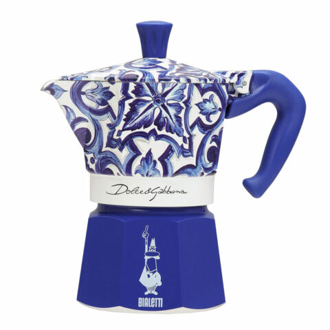 Ιταλικη καφετιερα Bialetti MOKA D&G BLU MEDIT. 3T Μπλε Αλουμίνιο 3 Kopper