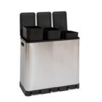 Κάδοι Απορριμάτων Dustbin Met 3X18L Inox Ariane