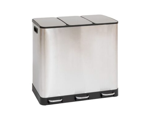Κάδοι Απορριμάτων Dustbin Met 3X18L Inox Ariane