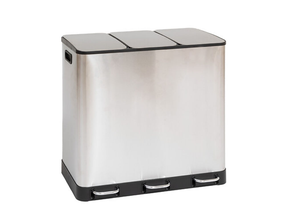 Κάδοι Απορριμάτων Dustbin Met 3X18L Inox Ariane