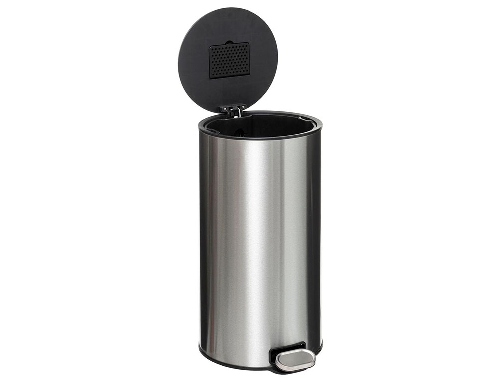 Κάδοι Απορριμάτων Dustbin Metal 30L Inox Delta Five 164753