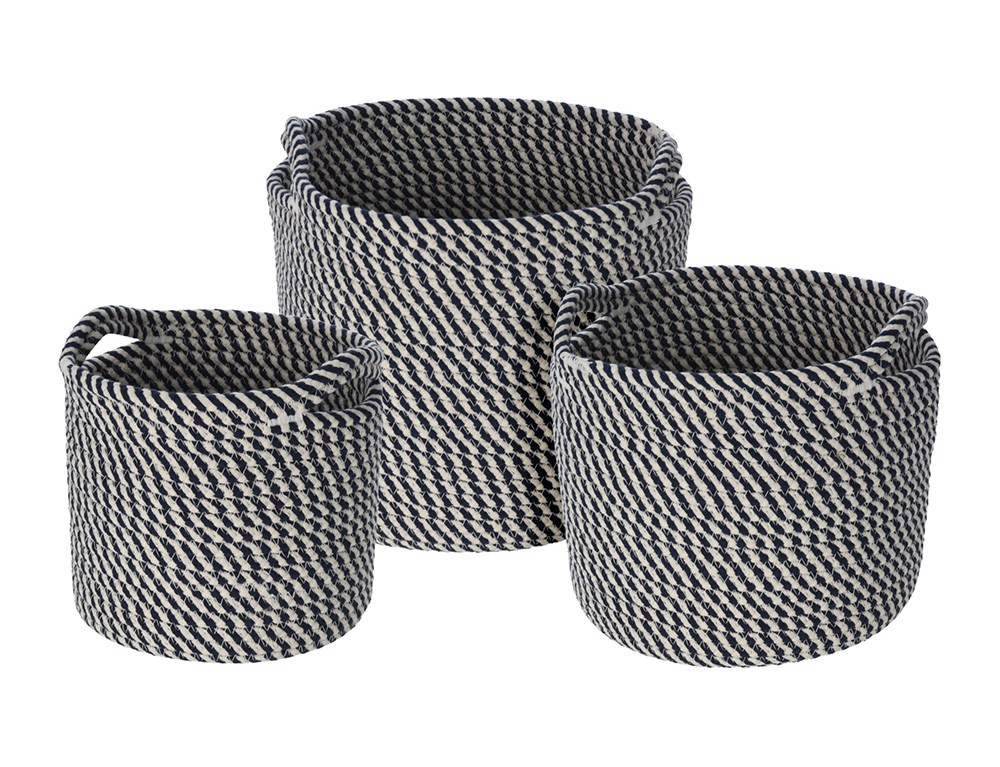 Καλάθια Basket Cotton Set Of 3Pcs Kr2800230