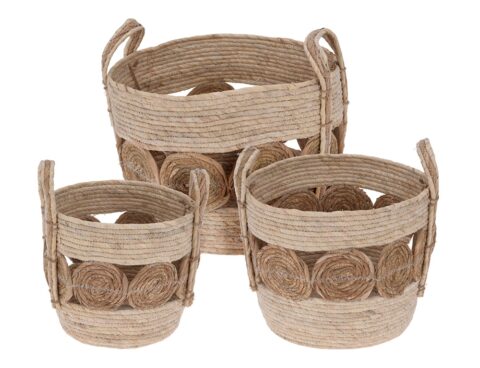 Καλάθια Basket Set Cattail 3 Sizes Kr2002230