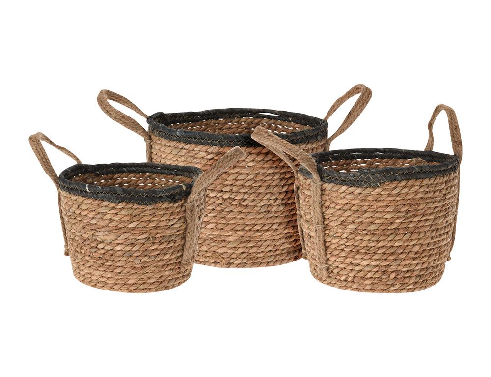 Καλάθια Basket Set H &Amp; S Collection Round 3 Sizes Ma100041