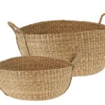 Καλάθια Basketset Round Seagrass S2 Vm1000030