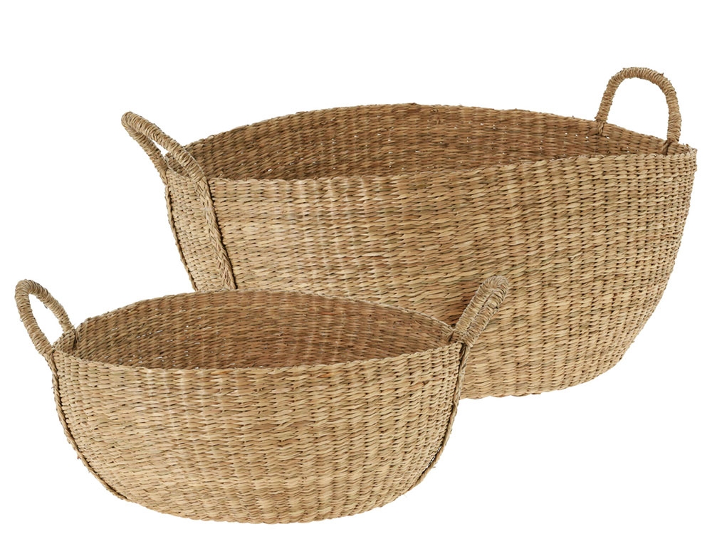 Καλάθια Basketset Round Seagrass S2 Vm1000030