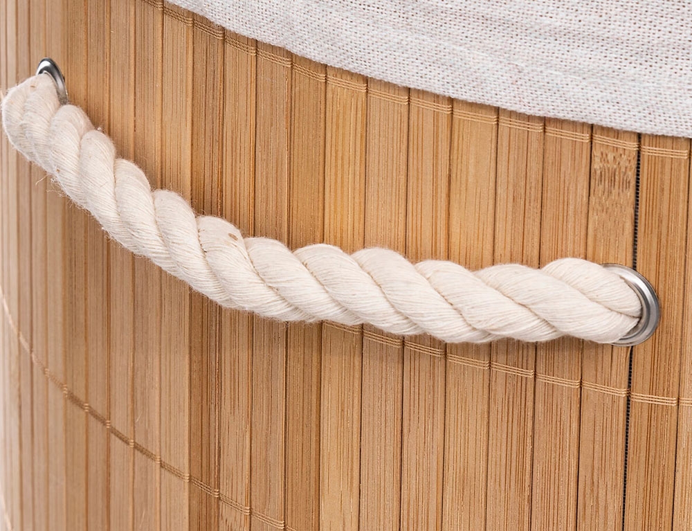 Καλάθια Για Άπλυτα Round Bamboo Laundry Basket 48  Five 174780