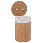 Καλάθια Για Άπλυτα Round Bamboo Laundry Basket 48  Five 174780