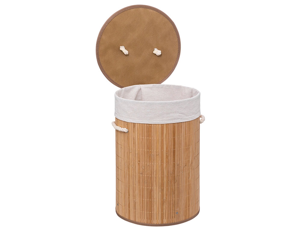 Καλάθια Για Άπλυτα Round Bamboo Laundry Basket 48  Five 174780