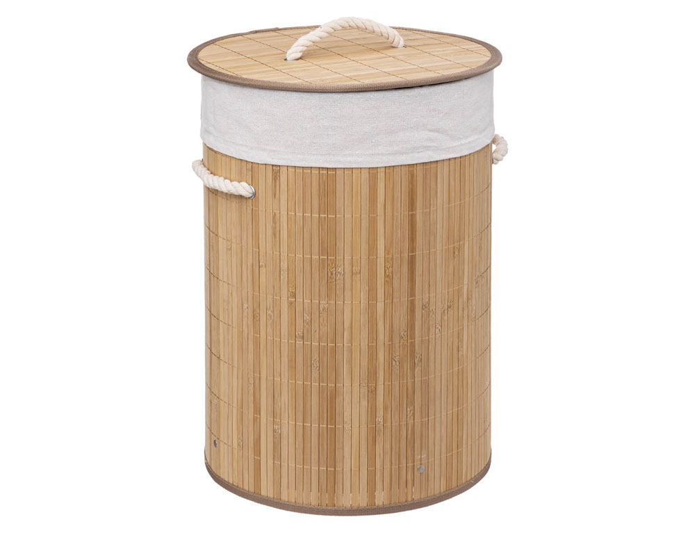 Καλάθια Για Άπλυτα Round Bamboo Laundry Basket 48  Five 174780