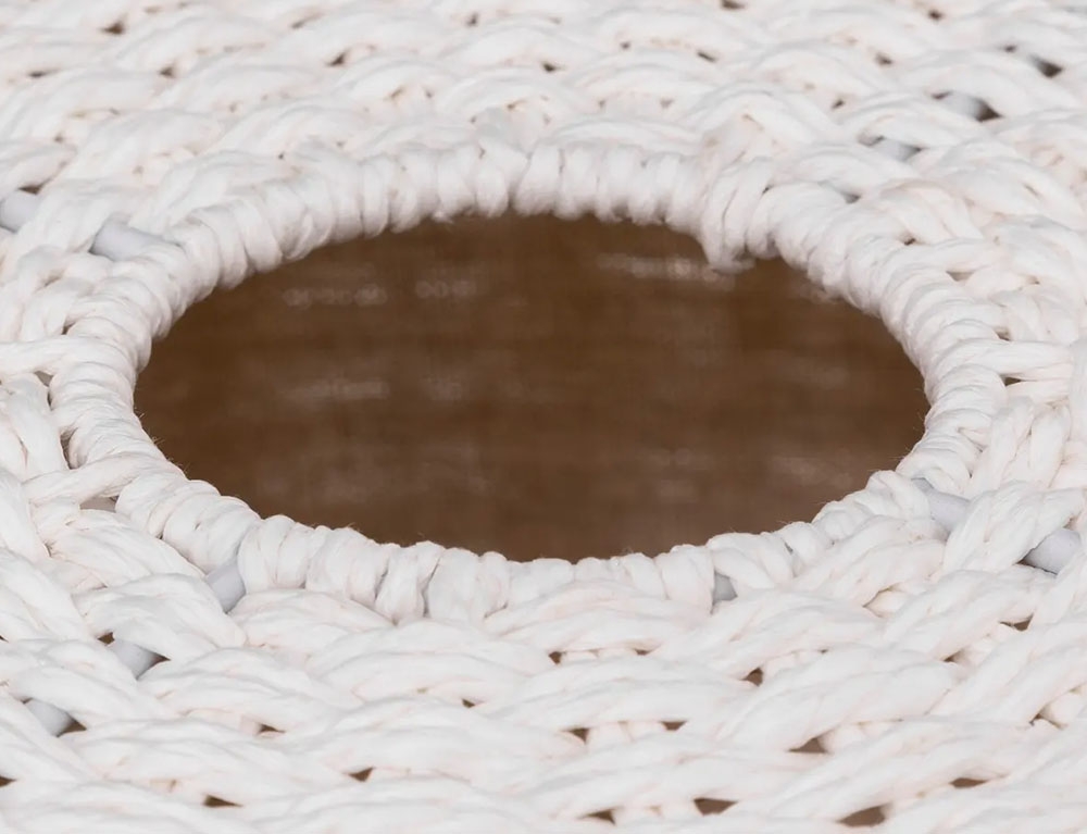 Καλάθια Για Άπλυτα White Round Laundry Basket 40L 174811