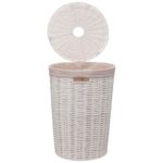 Καλάθια Για Άπλυτα White Round Laundry Basket 40L 174811