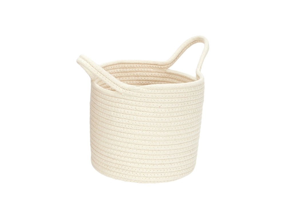 Καλάθια Panier Coton Terracotta Ocre Ivoire X3 M4 Rg9302