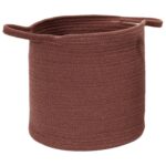 Καλάθια Panier Coton Terracotta Ocre Ivoire X3 M4 Rg9302