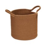 Καλάθια Panier Coton Terracotta Ocre Ivoire X3 M4 Rg9302