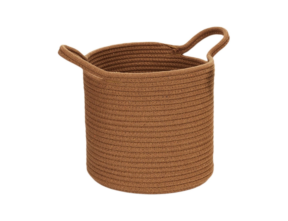 Καλάθια Panier Coton Terracotta Ocre Ivoire X3 M4 Rg9302