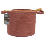 Καλάθια Panier Coton Terracotta Ocre Ivoire X3 M4 Rg9302