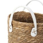 Καλάθια Panier Tresse Anses Imitation Cuir X3 M2 Rg9268