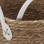 Καλάθια Panier Tresse Anses Imitation Cuir X3 M2 Rg9268