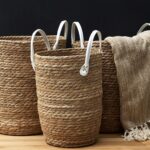 Καλάθια Panier Tresse Anses Imitation Cuir X3 M2 Rg9268