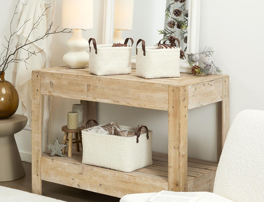 Καλάθια White Storage Basket X3 H20Cm Rg0031