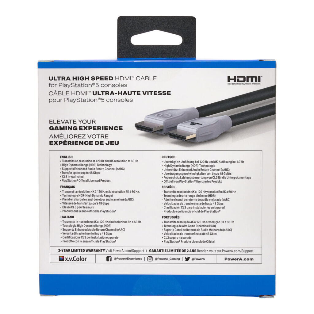 Καλώδιο HDMI Powera 1520481-01 Μαύρο/Γκρι 3 m