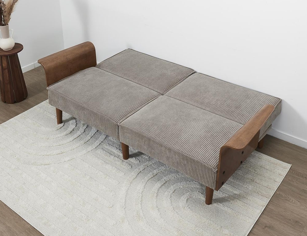 Καναπέδες Scott Convertible Sofa In Wood And Maple Hd0385