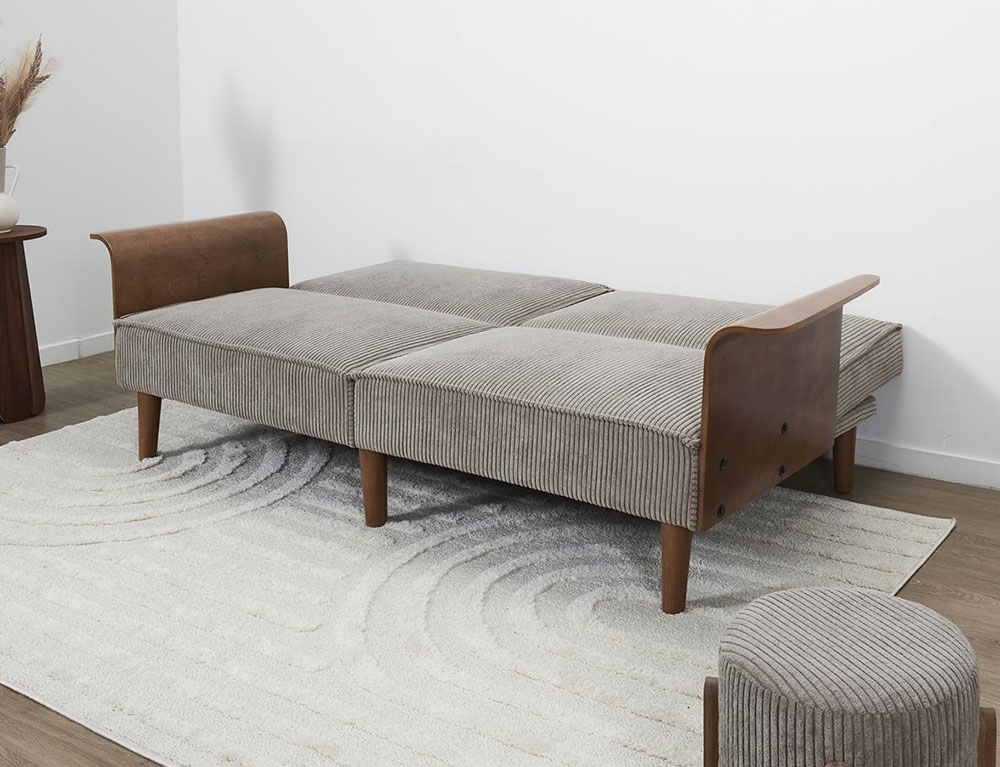 Καναπέδες Scott Convertible Sofa In Wood And Maple Hd0385