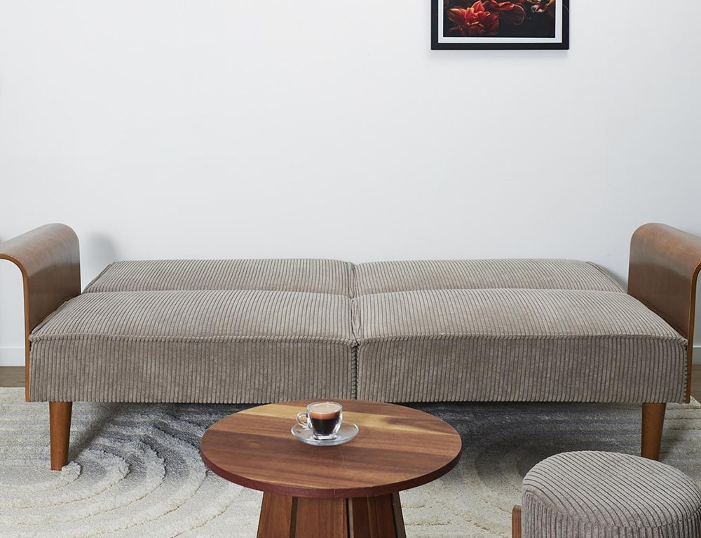 Καναπέδες Scott Convertible Sofa In Wood And Maple Hd0385