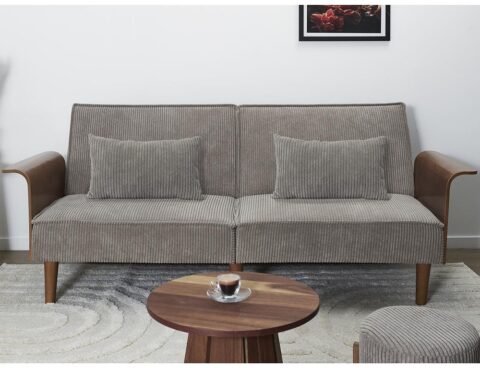 Καναπέδες Scott Convertible Sofa In Wood And Maple Hd0385