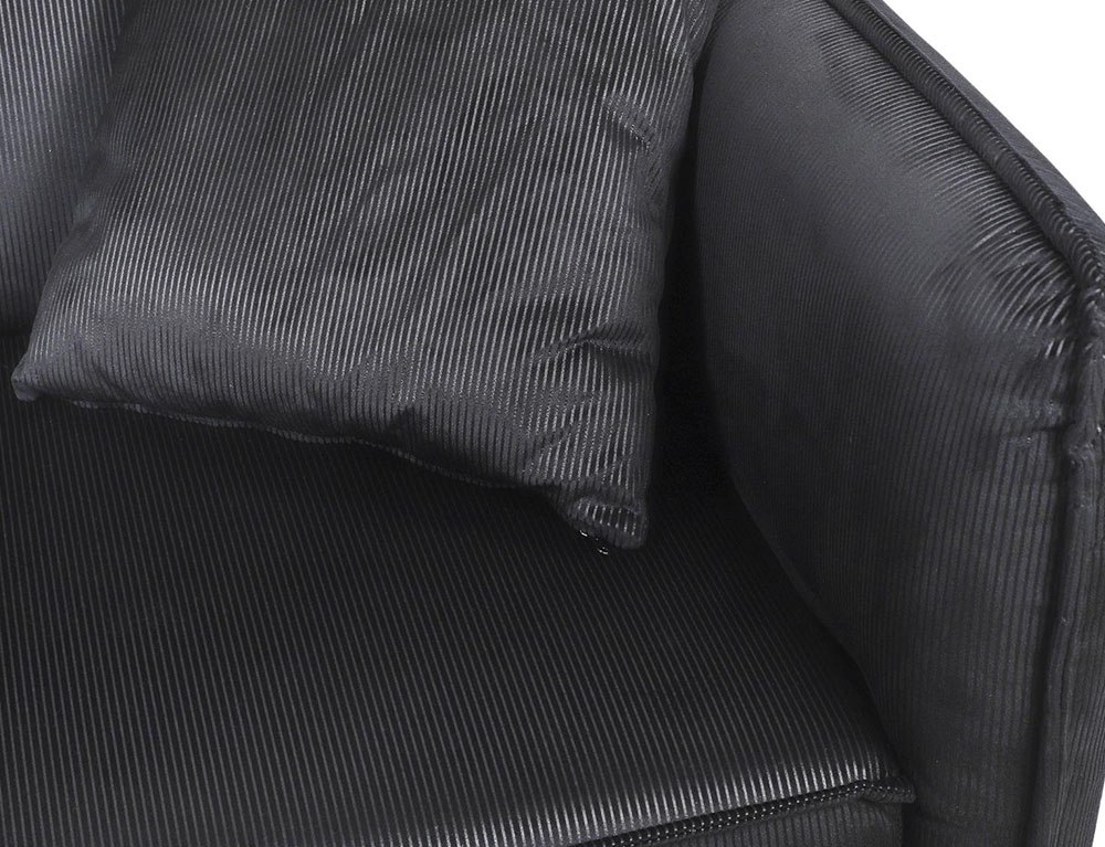 Καναπέδες Sofa Bed Velvet Giulia Black M1 Hd0134