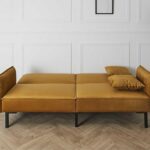 Καναπέδες Sofa Bed Velvet Giulia Yellow M1 Hd0133
