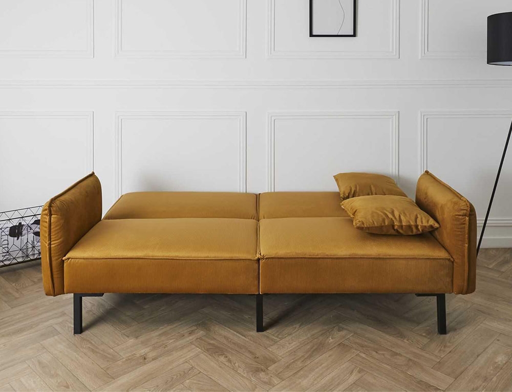 Καναπέδες Sofa Bed Velvet Giulia Yellow M1 Hd0133