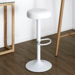 Καρέκλες & Πολυθρόνες Adjustable Bar Stool Mumford White