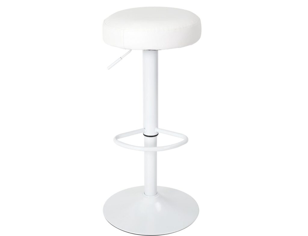 Καρέκλες & Πολυθρόνες Adjustable Bar Stool Mumford White