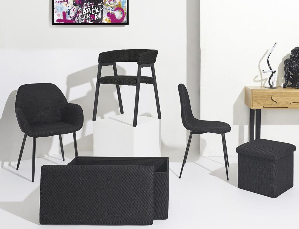Καρέκλες & Πολυθρόνες Atom Chair Black M4 Hd0474